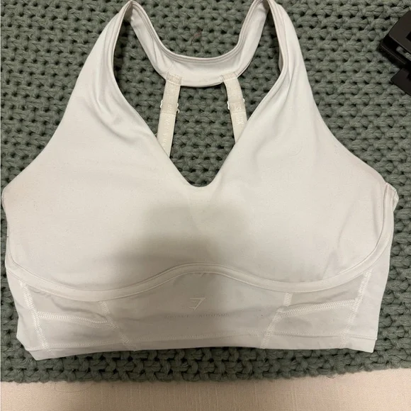 Gymshark Other Gymshark Whitney Longline Bra Skylight White
